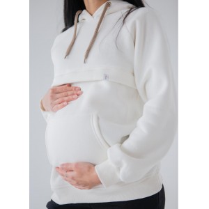 Костюм: лосины и утепленный худи для беременных и кормящих мам с секретом для кормления Инь-Янь